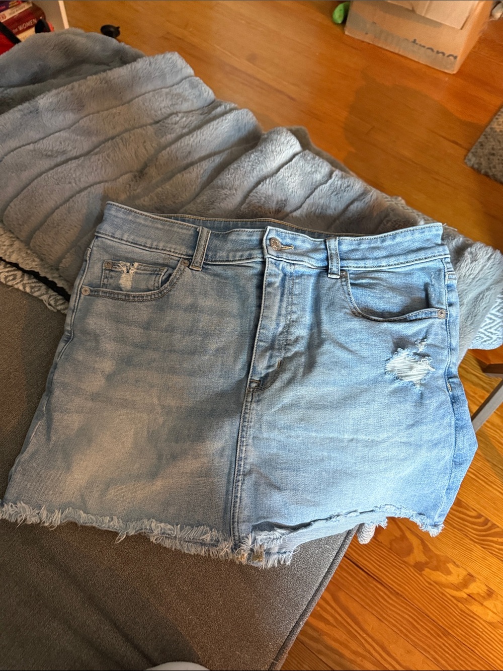 American Eagle Outfitters Light Blue Denim Mini Skirt